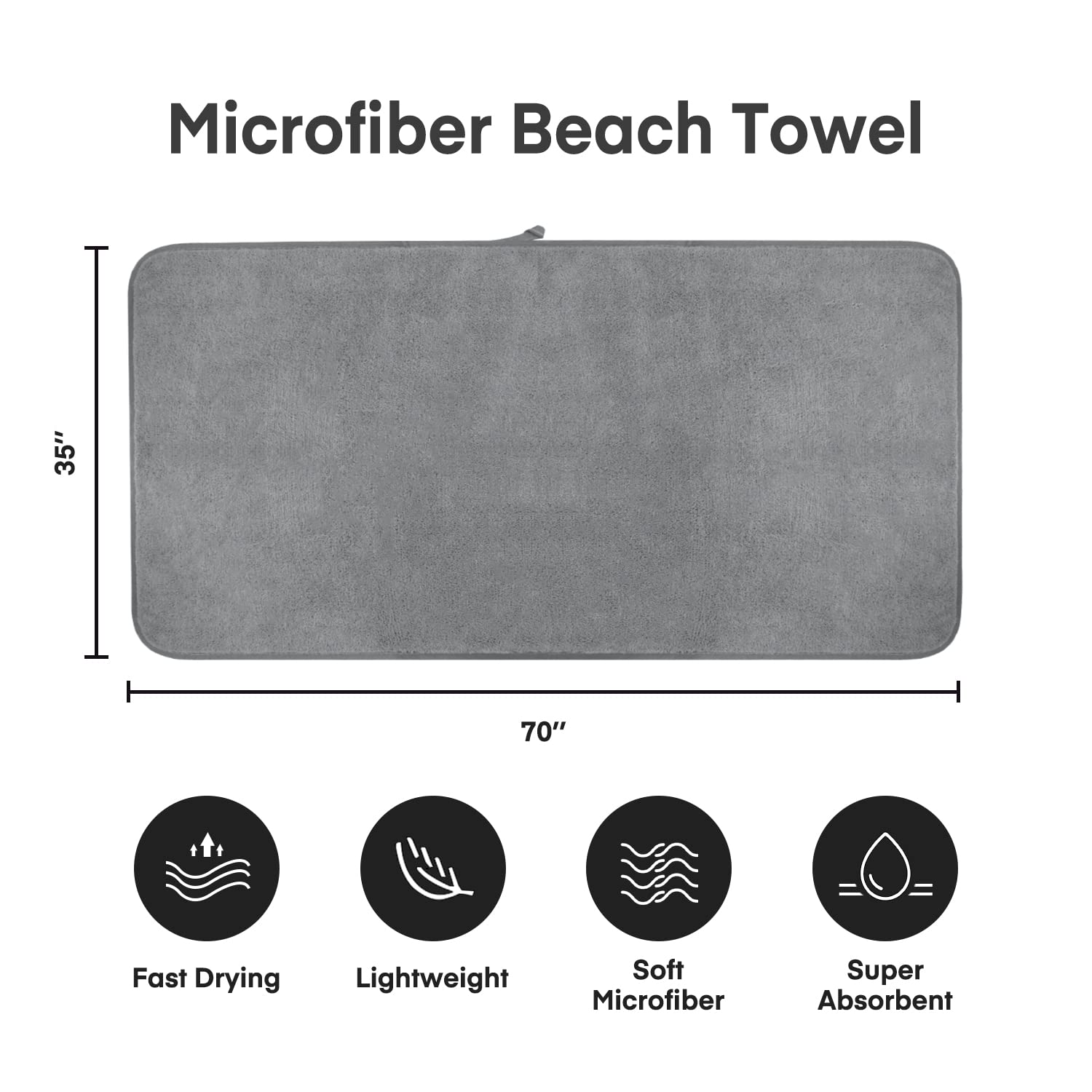 Jml Luxury Hotel & Spa Jumbo Bath Towels (2 Pack, 35 ''X70 '') - 350Gsm High-Density Fleece Sheet Towel Sets - Super Soft And Ab